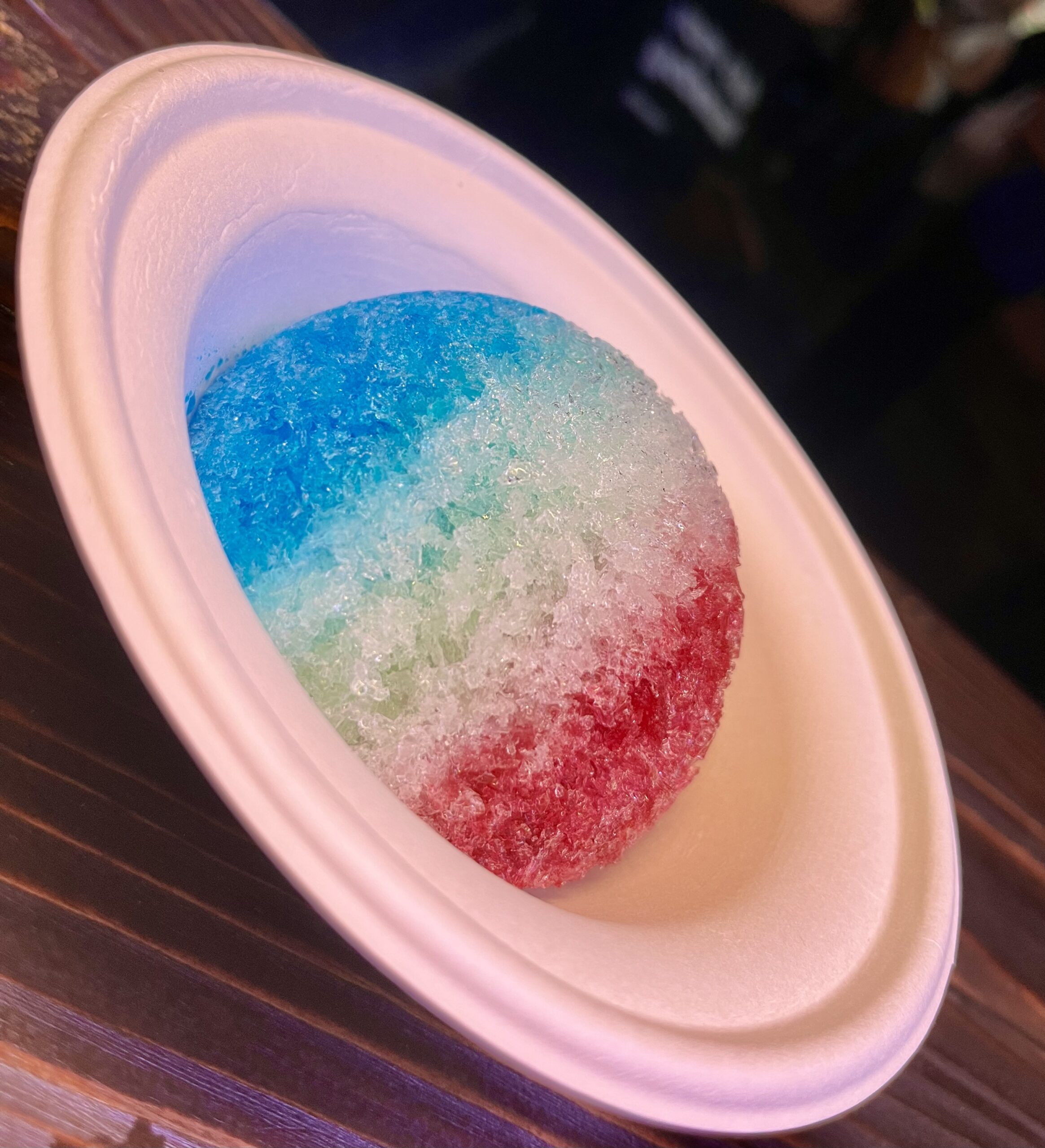3 Portionen Shave Ice in Bechern